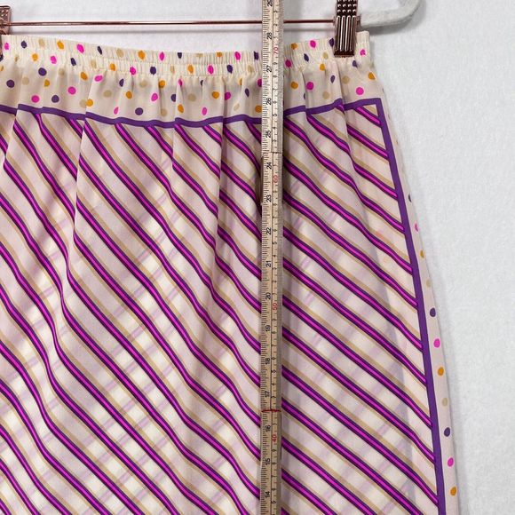 Chic Striped Midi Dress in Purple and Gold - Picture 16 of 16